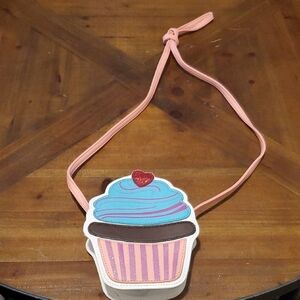 Cupcake Design Kids Bag with Pink Strap